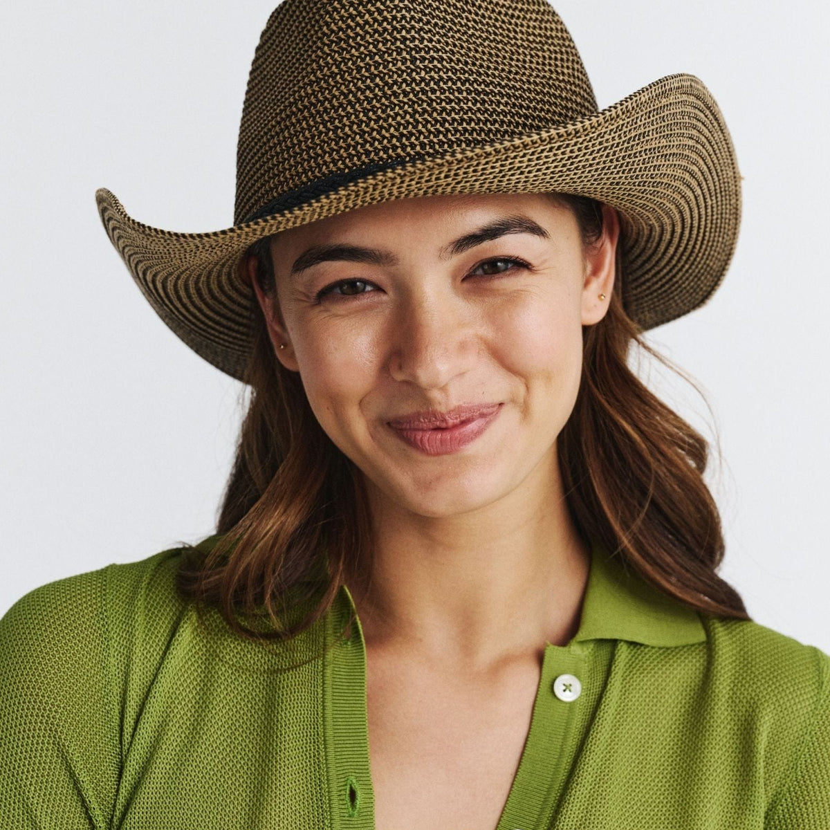 Rigon Headwear Benji Cowboy Hat* RL900 Benji Cowboy Hat* Splash Swimwear Hats Black/ Camel / M/L 9328897030728