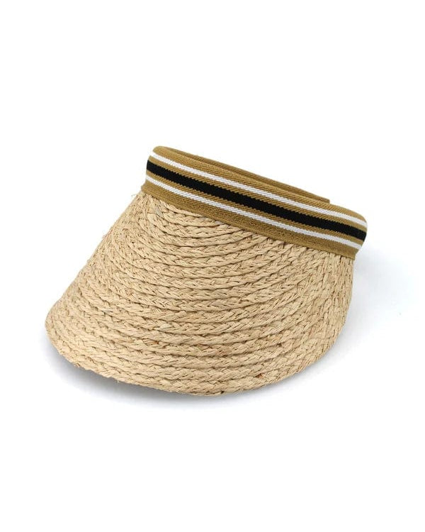 Rigon Headwear Cabarita Visor Tina M Veneto Fedora - Ivory/Earth Splash Swimwear Hats