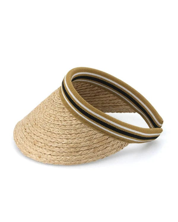 Rigon Headwear Cabarita Visor Tina M Veneto Fedora - Ivory/Earth Splash Swimwear Hats