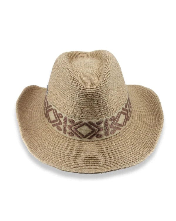 Rigon Headwear Cabo Cowboy Hat - Natural/All Spice TM592A Tina M Cabo Cowboy Hat - Natural/All Spice Splash Swimwear Hats M/L (58cm) 9328897041588