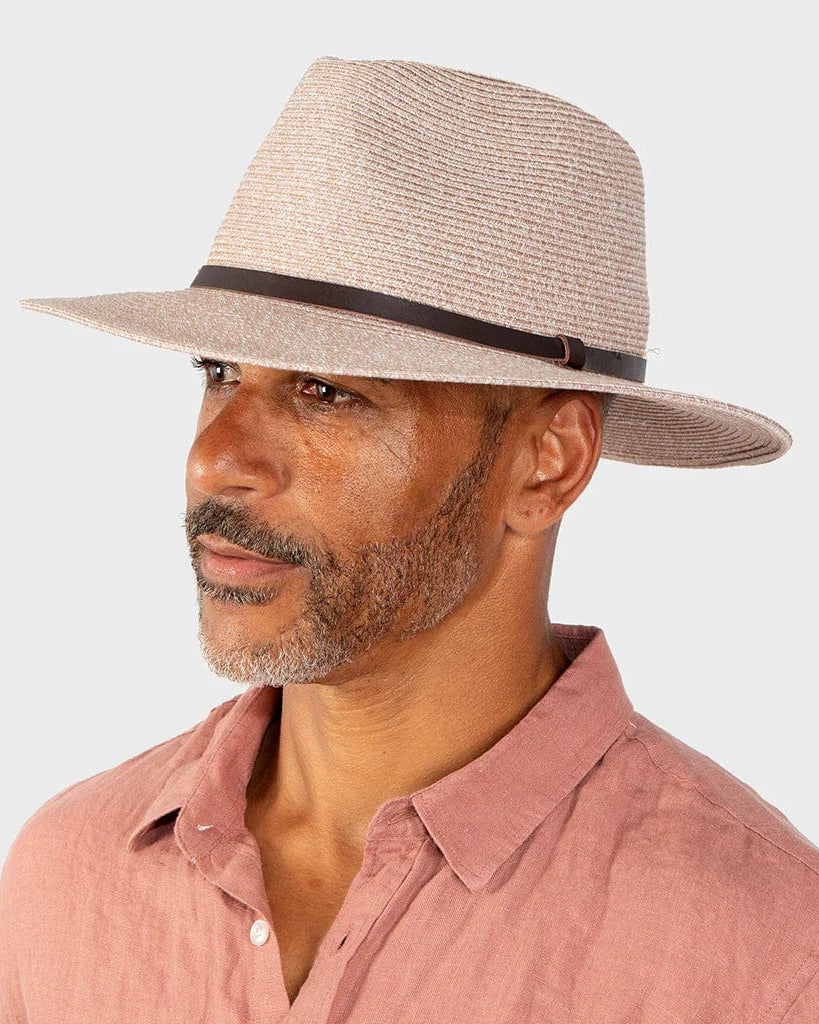 Rigon Headwear Cancer Council Cafe Darby Fedora RM615 Splash Swimwear Hats Mixed Camel / S/M (55cm) 9328897029463