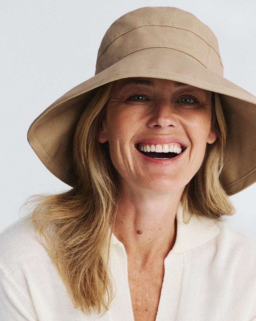Rigon Headwear Cancer Council Essential Traveller Cotton Hat R52 Cancer Council Essential Traveller Cotton Hat Splash Swimwear Hats Latte* / M/L 9328897045234