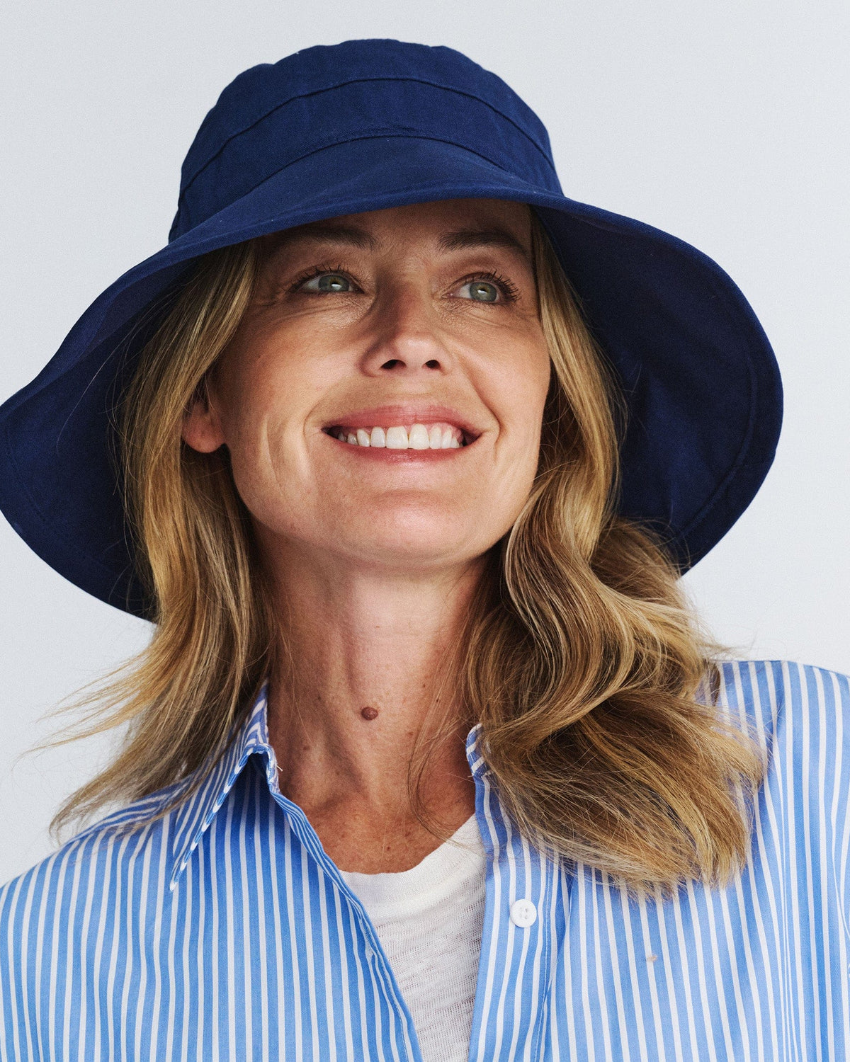 Rigon Headwear Cancer Council Essential Traveller Cotton Hat R52 Cancer Council Essential Traveller Cotton Hat Splash Swimwear Hats Navy / M/L 9328897027858