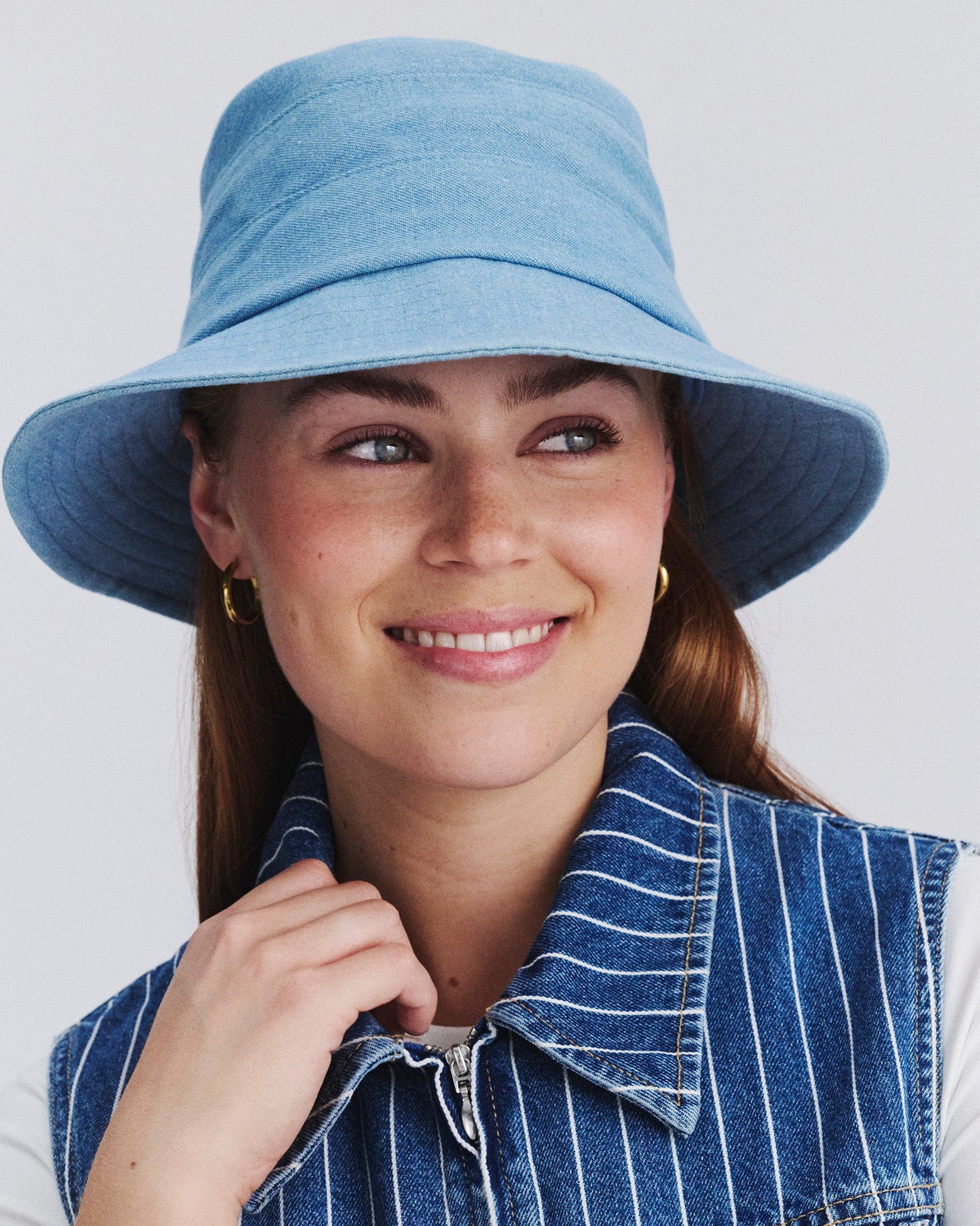 Rigon Headwear Cancer Council Golf Bucket Hat RL76 Cancer Council Golf Bucket Hat Splash Swimwear Denim Blue / M/L (58cm) 9328897029791