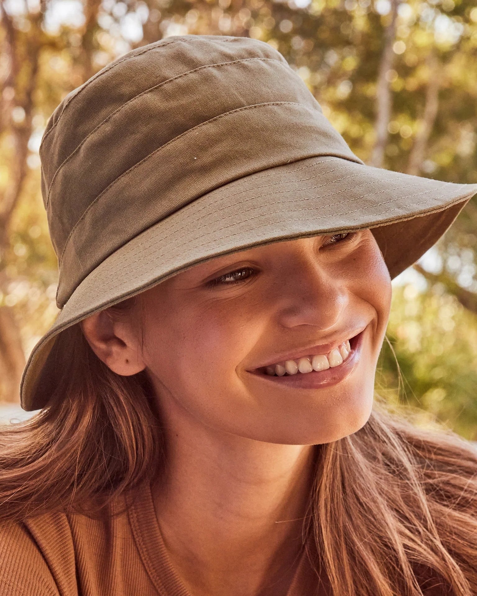 Rigon Headwear Cancer Council Golf Bucket Hat RL76 Splash Swimwear M/L (58cm) / Khaki 9328897031879