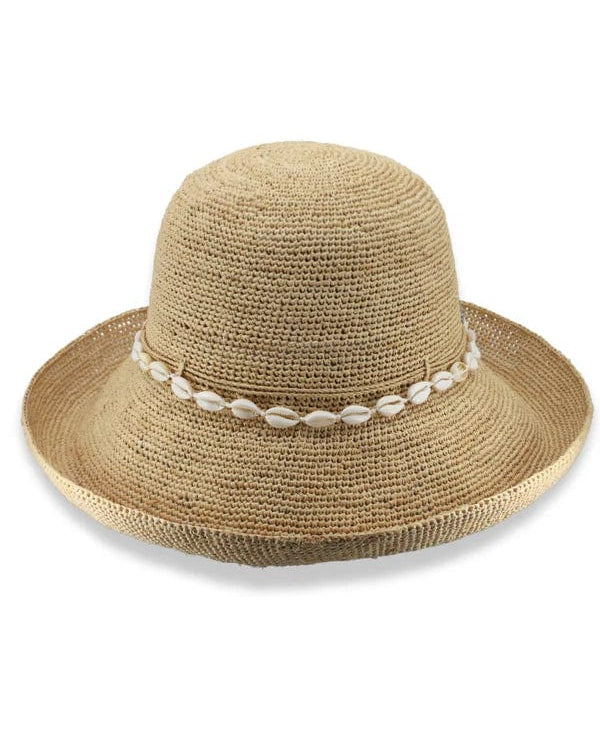 Rigon Headwear Hali Breton - Natural/Puka Shell TM693 Tina M Chia Cloche Hat - Old Rose Splash Swimwear Hats M/L (58cm) 9328897042233