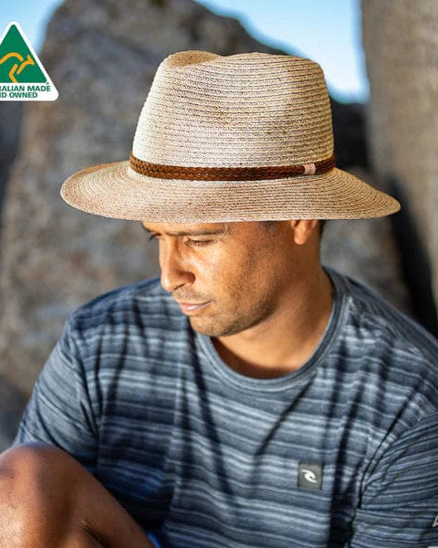 Rigon Headwear Keith Fedora - Sand Evoke Headwear Keith Fedora - Sand Splash Swimwear Hats