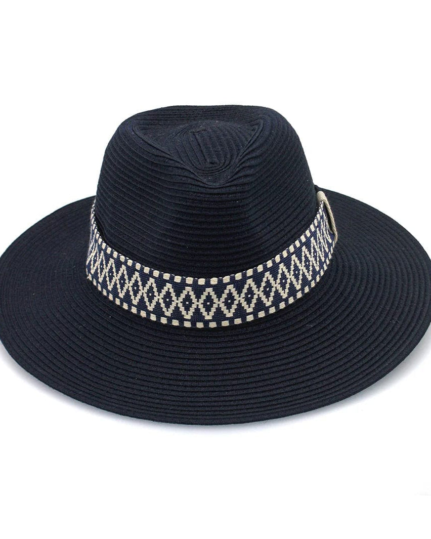 Rigon Headwear Marley Fedora PM802 Cancer Council Marley Fedora Splash Swimwear Hats Navy / M/L (58cm) 9328897034344