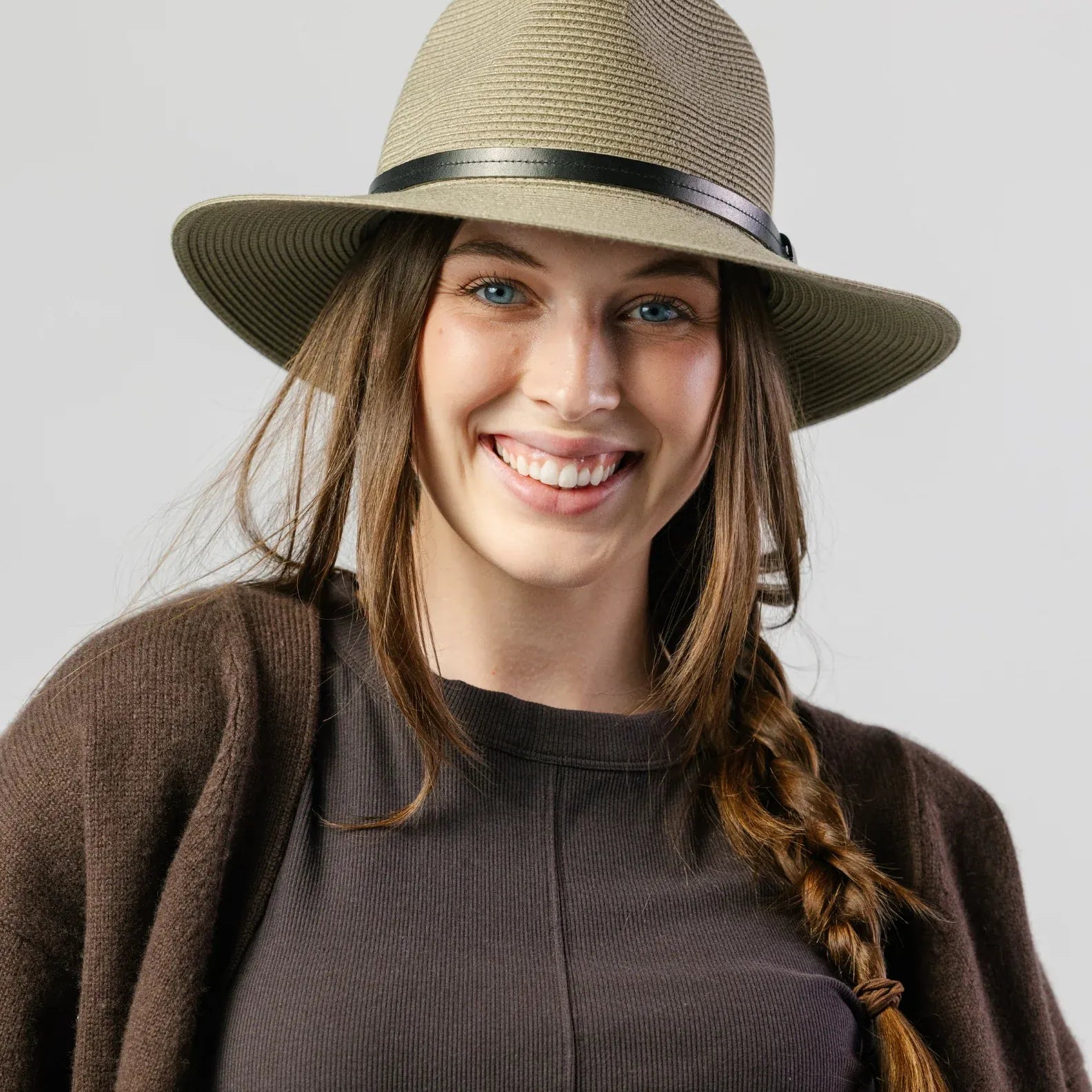 Rigon Headwear Morgan Fedora Rigon Headwear Francesca Sou'Wester Hat - Ivory Splash Swimwear Hats Light Khaki / M/L (58 cm) 9328897036164