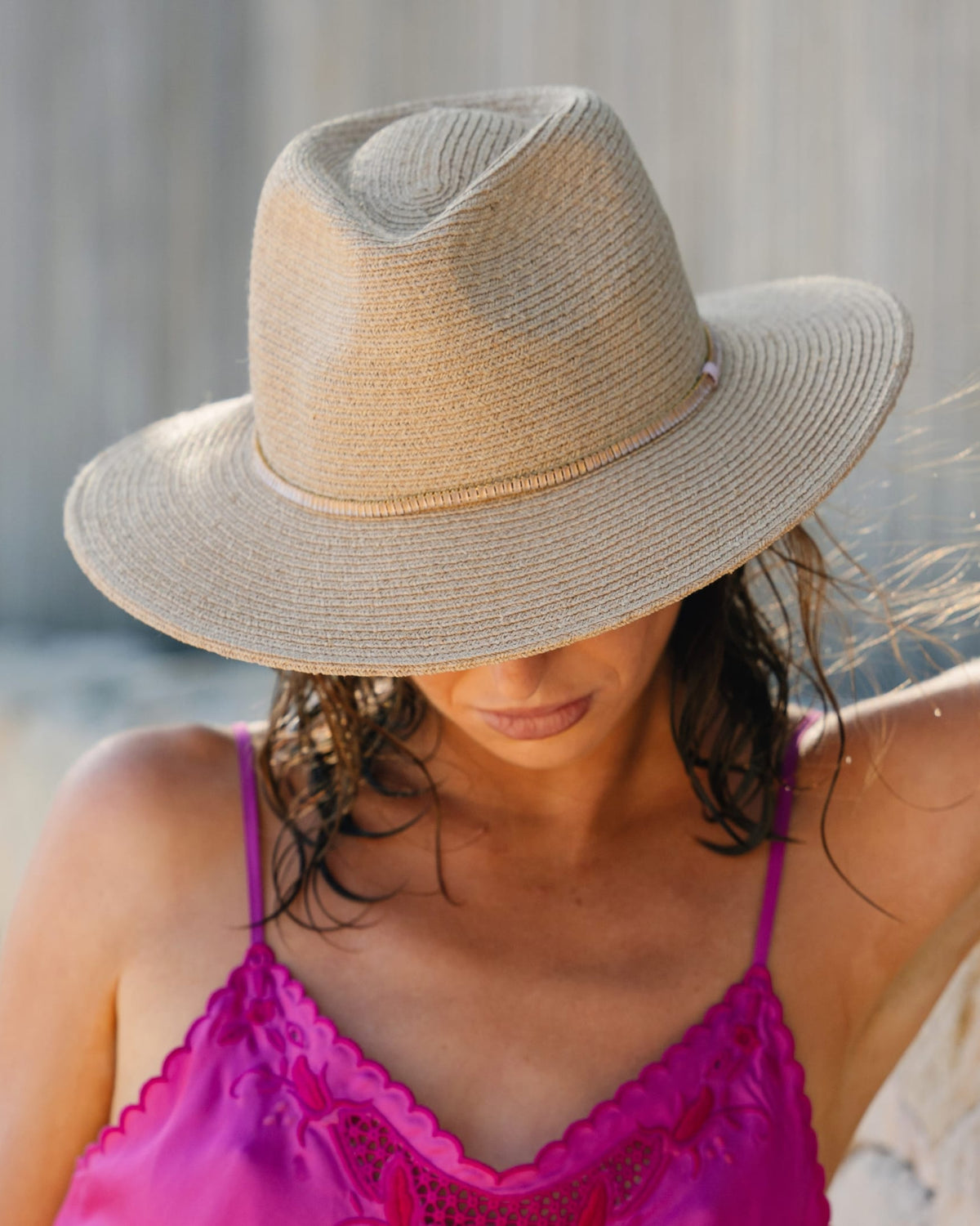 Rigon Headwear Tina M Camille Mid-Brim Fedora Tina M Camille Mid-Brim Fedora Splash Swimwear Hats