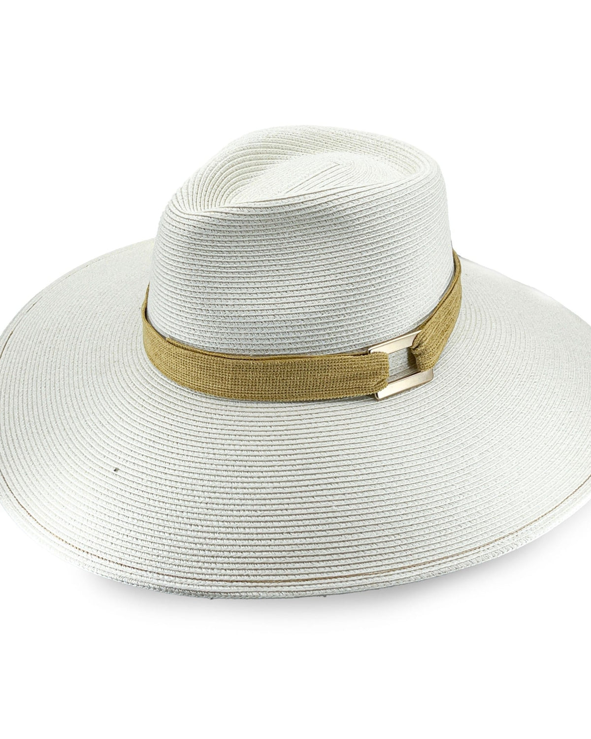 Rigon Headwear Tina M Carmen Wide Brim Fedora - Ivory TM717A Tina M Carmen Wide Brim Fedora - Ivory Splash Swimwear Hats M/L (58cm) 9328897047177