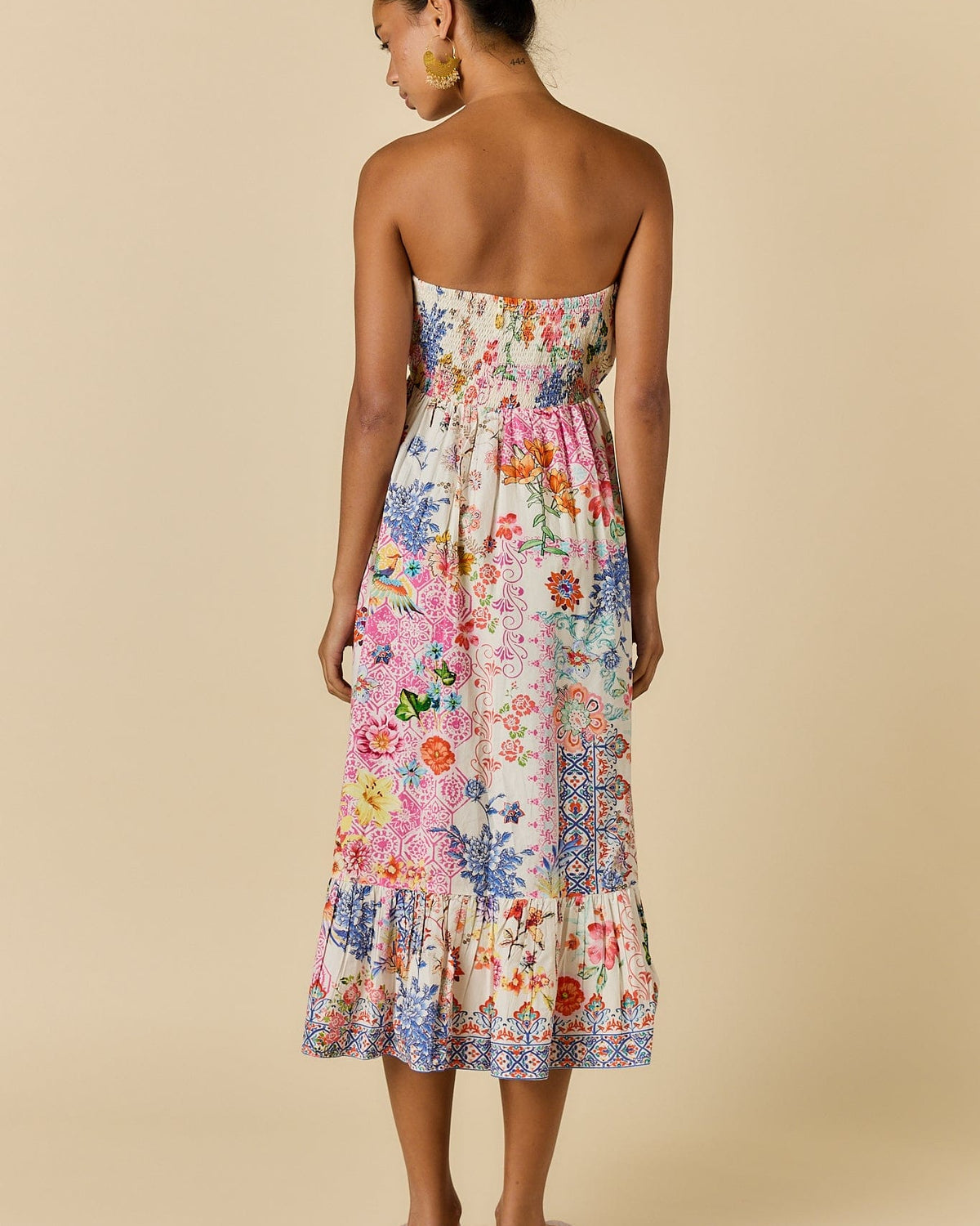 Rubyyaya Rubyyaya Songbird Strapless - White Rubyyaya Songbird Strapless - White Splash Swimwear Dresses