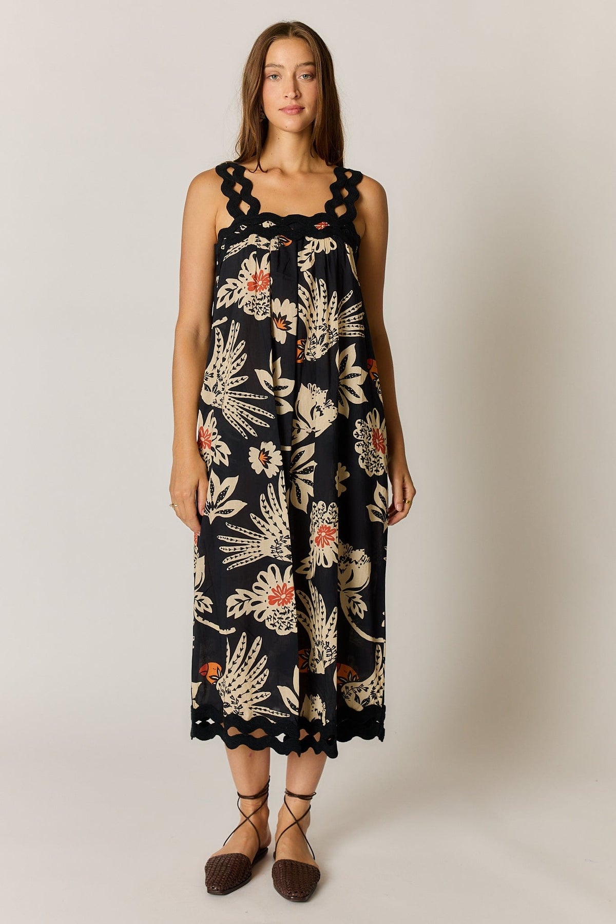 Rubyyaya Rubyyaya Tucan Strap Midi Dress - Black Rubyyaya Tucan Strap Midi Dress - Black Splash Swimwear Dresses