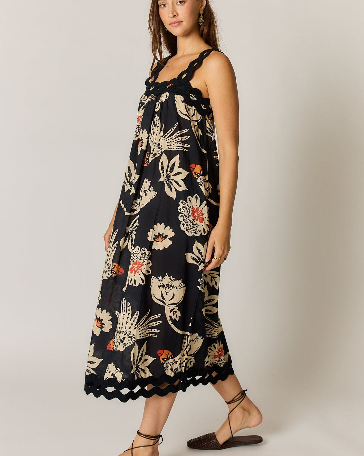 Rubyyaya Rubyyaya Tucan Strap Midi Dress - Black Rubyyaya Tucan Strap Midi Dress - Black Splash Swimwear Dresses