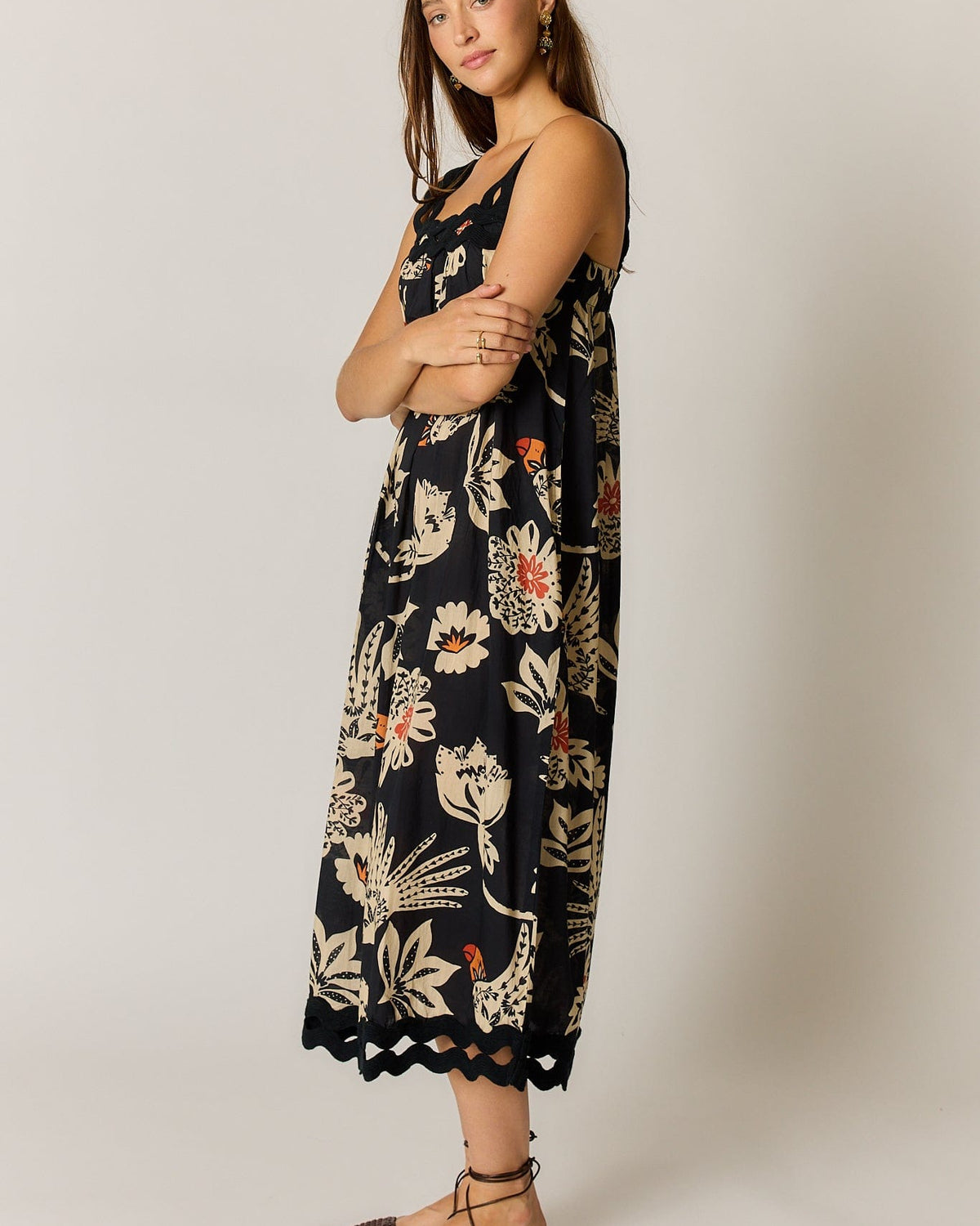 Rubyyaya Rubyyaya Tucan Strap Midi Dress - Black Rubyyaya Tucan Strap Midi Dress - Black Splash Swimwear Dresses