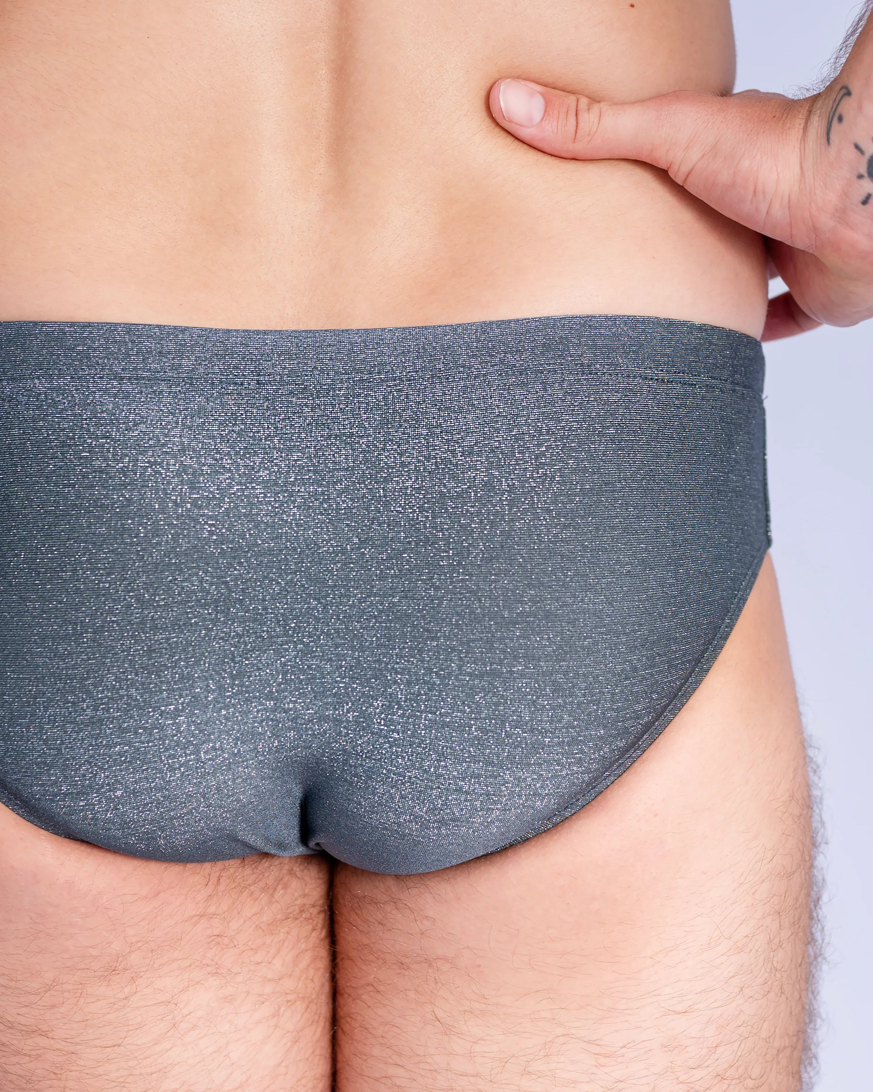 Rudest Rudest Swim Brief - Ash Sparkle Rudest Swim Brief - Ash Sparkle Splash Swimwear Mens Swimwear M 1000031864