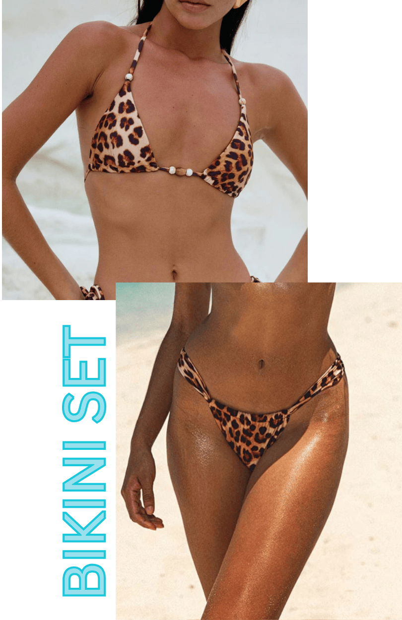 Runaway The Label Runaway The Label Bahama Top & Tropez Bottoms Bikini Set - Leopard Print Runaway The Label Bahama Top & Tropez Bottoms Bikini Set - Leopard Print Splash Swimwear Bikini Set