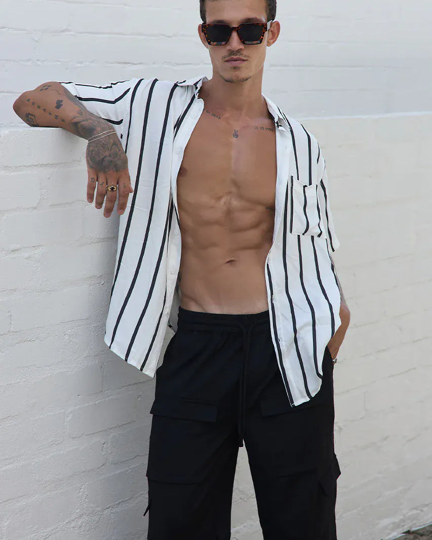 Runaway The Label Runaway The Label Elijah Shirt Runaway The Label Elijah Shirt Splash Swimwear Mens Shirt