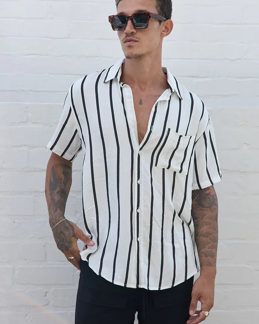 Runaway The Label Runaway The Label Elijah Shirt Runaway The Label Elijah Shirt Splash Swimwear Mens Shirt