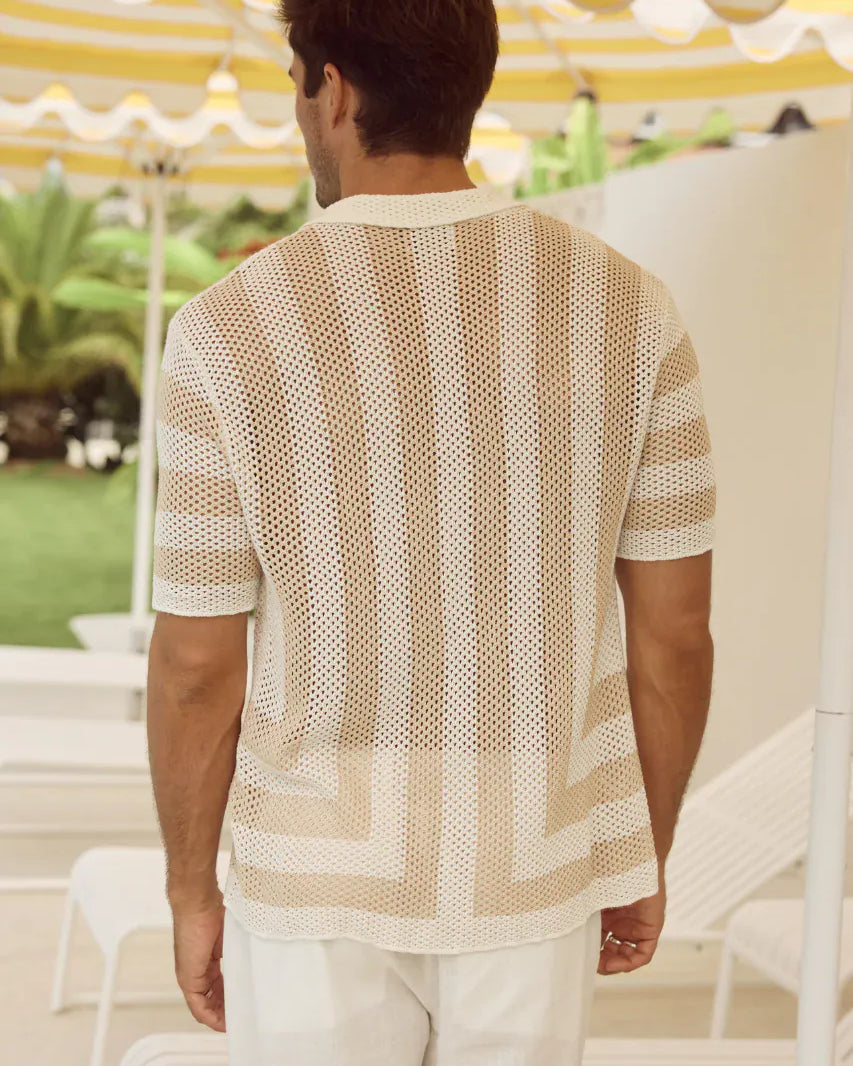 Runaway The Label Runaway The Label Theo Knit Shirt Runaway The Label Theo Knit Shirt Splash Swimwear Mens Shirt