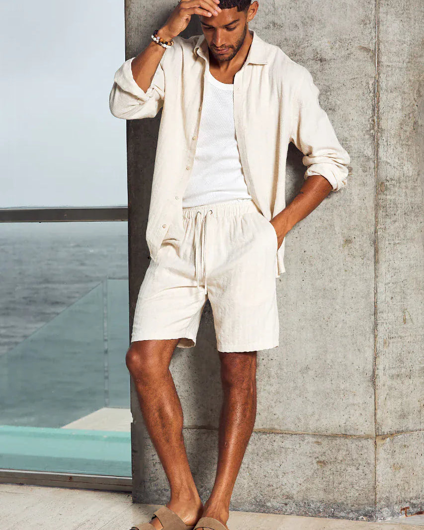 Runaway The Label Runaway The Label Tristian Drawstring Short Runaway The Label Tristian Drawstring Short Splash Swimwear Mens Shorts