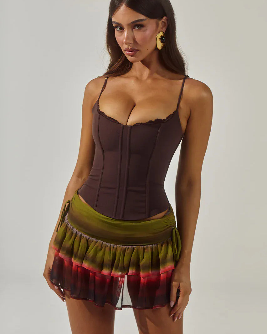 Runaway The Label Runaway The Label Valerie Lace Trim Bustier Runaway The Label Valerie Lace Trim Bustier Splash Swimwear Clothing Top