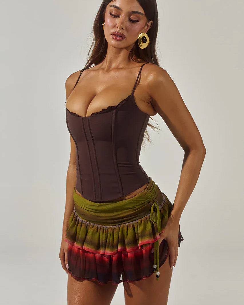 Runaway The Label Runaway The Label Valerie Lace Trim Bustier Runaway The Label Valerie Lace Trim Bustier Splash Swimwear Clothing Top