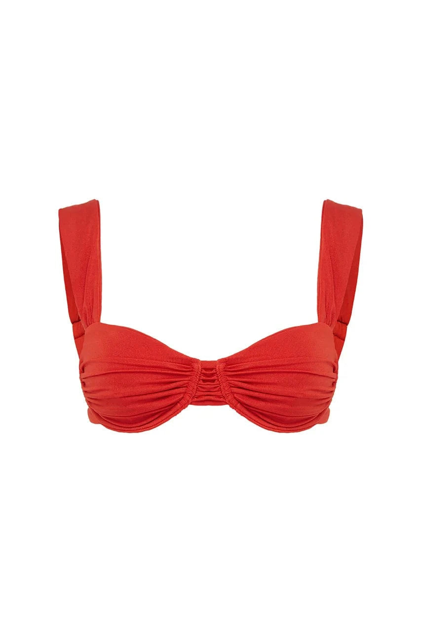 Runaway The Label Tropez Top - Red Tropez Top - Red Splash Swimwear Bikini Tops