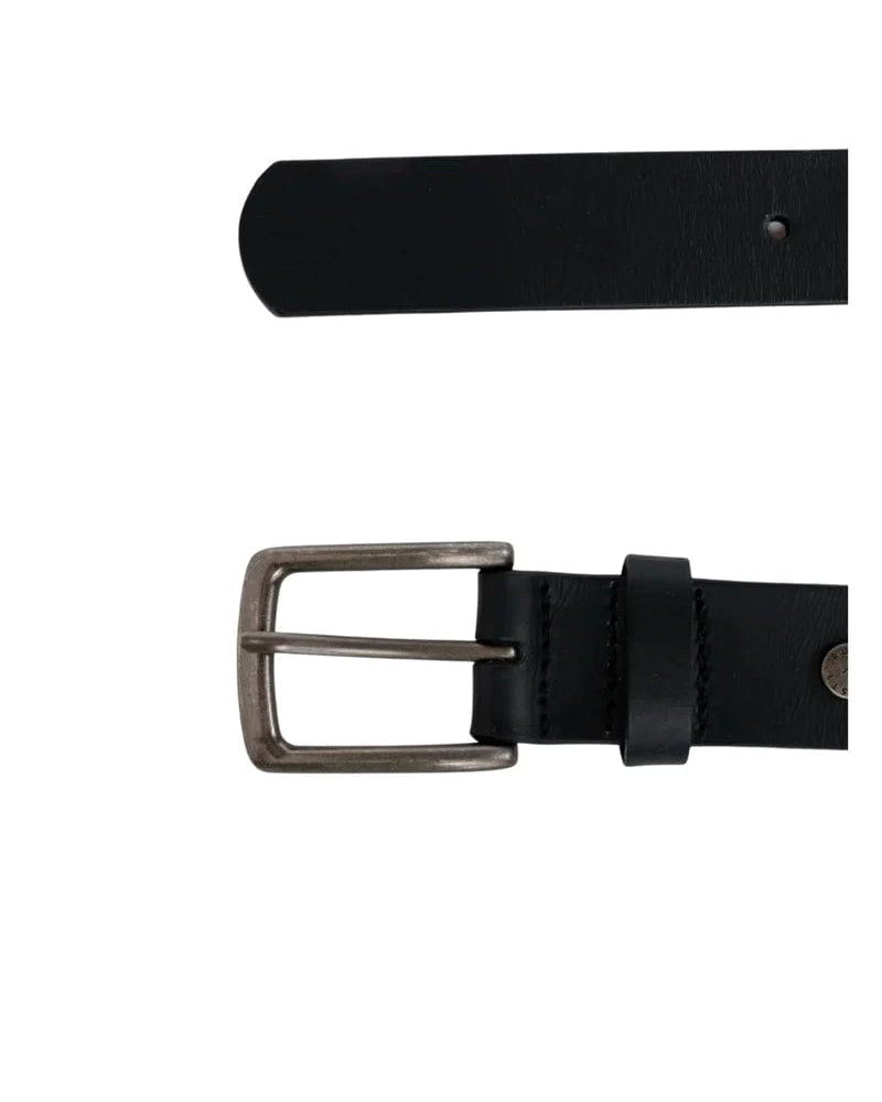Rusty High River Leather Belt - Black Splash Swimwear Mens