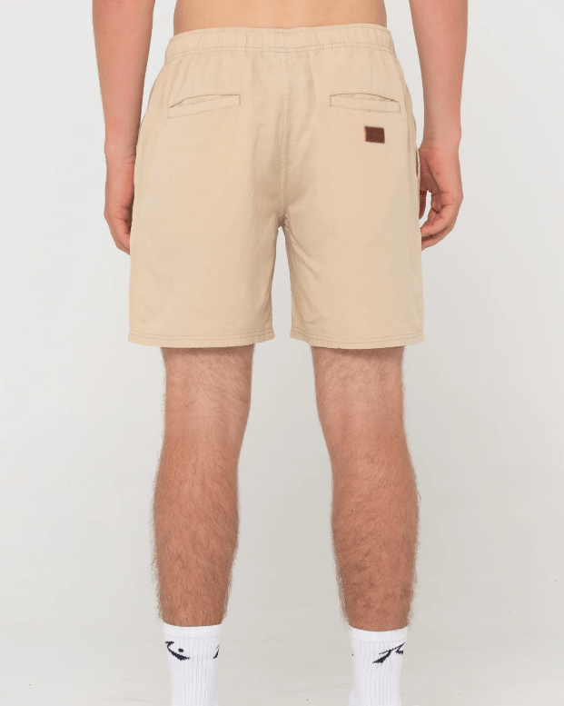 Rusty Mens Overtone Linen Elastic Short