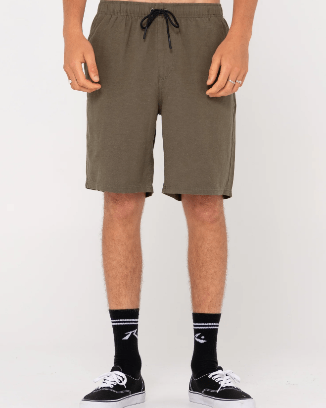 Rusty Mens WKM1014 Savanna / 30 Overtone Linen Elastic Short