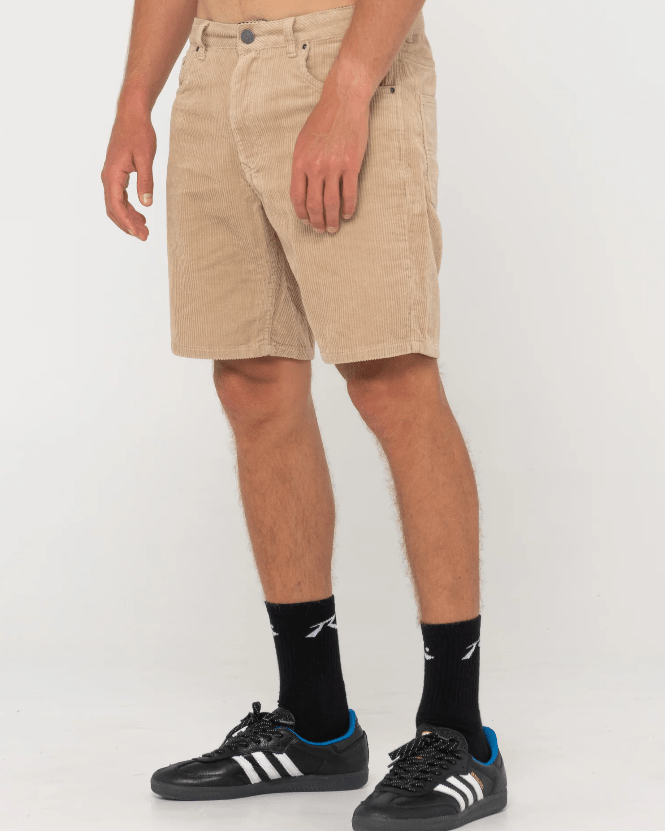 Rusty Rifts 18 5 Pocket Cord Short - Light Fennel Splash Swimwear Mens