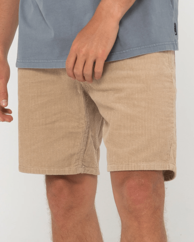 Rusty Rifts 18 5 Pocket Cord Short - Light Fennel Splash Swimwear Mens