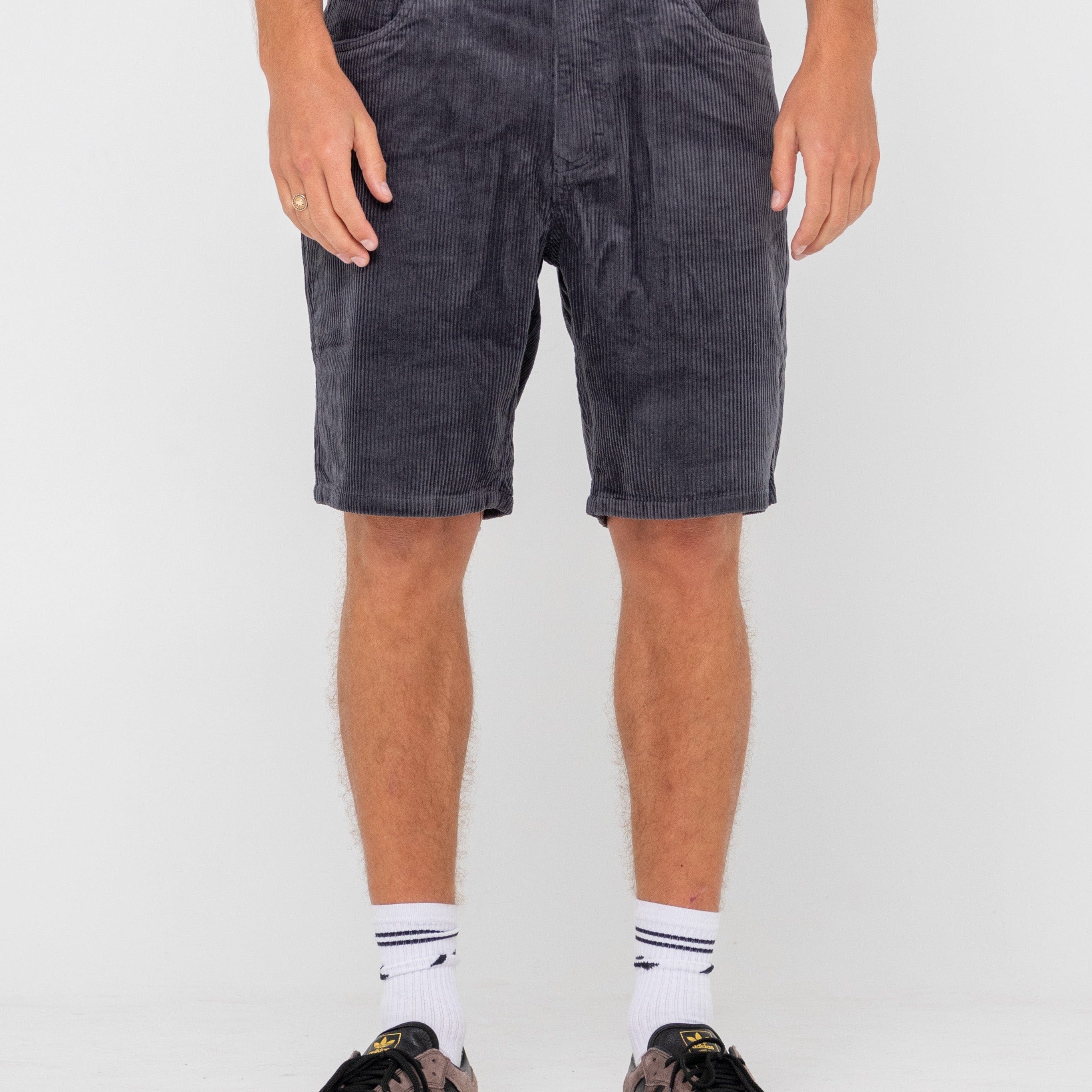 Rusty Rifts 5 Pocket Cord Short WKM1076 Rusty Rifts 5 Pocket Cord Short Splash Swimwear Mens Coal / 30 9356189093762