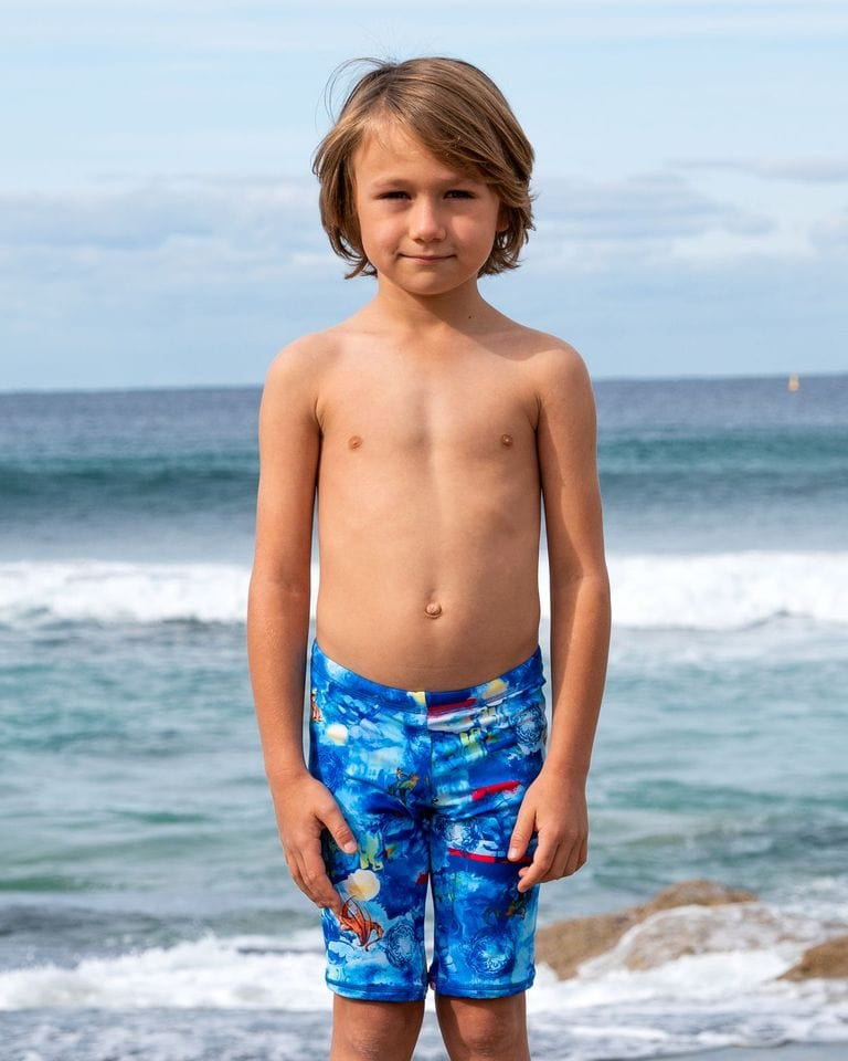Salty Ink Kids Boys Cosmik Dragon Jammer Splash Swimwear kids