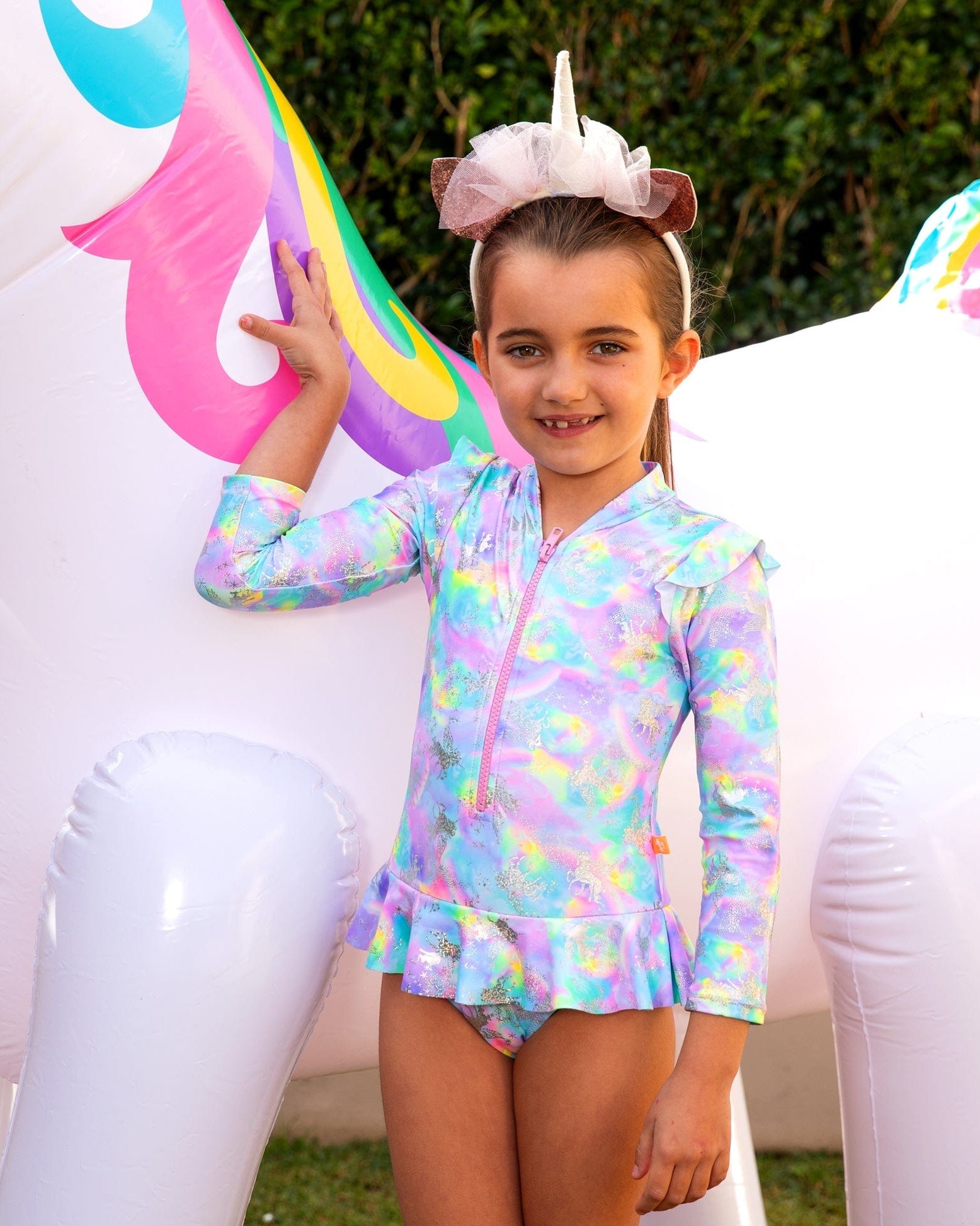 Salty Ink Kids Girls 8-16 Girl Miss Dazzle Sunsuit