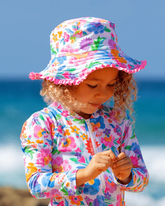 Salty Ink Kids Miss Leilani Sunhat Splash Swimwear