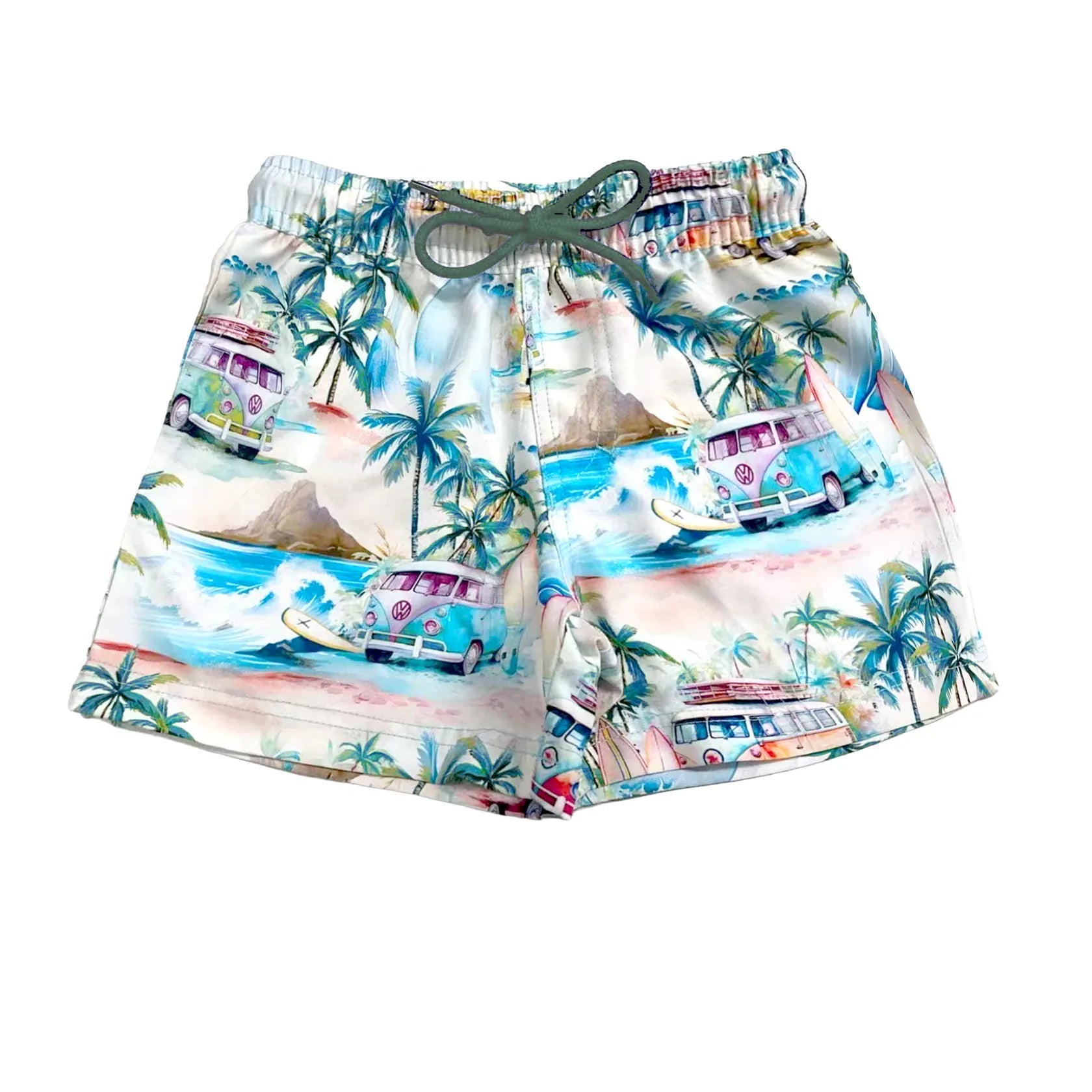 Salty Ink Salty Ink Boys Coastal Camper Boardie Salty Ink Boys Coastal Camper Boardie Splash Swimwear Boardshorts