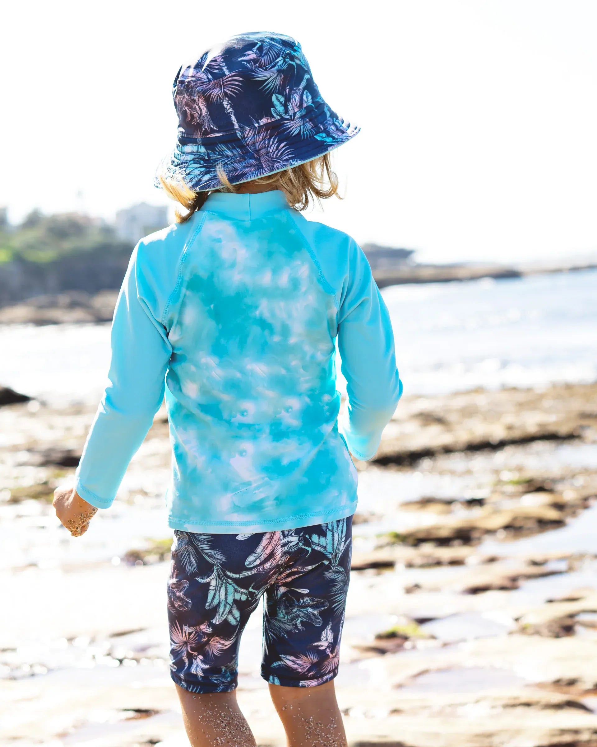 Salty Ink Salty Ink Boys Coastal Camper L/S Rashvest Salty Ink Boys Coastal Camper L/S Rashvest Splash Swimwear Rashvests