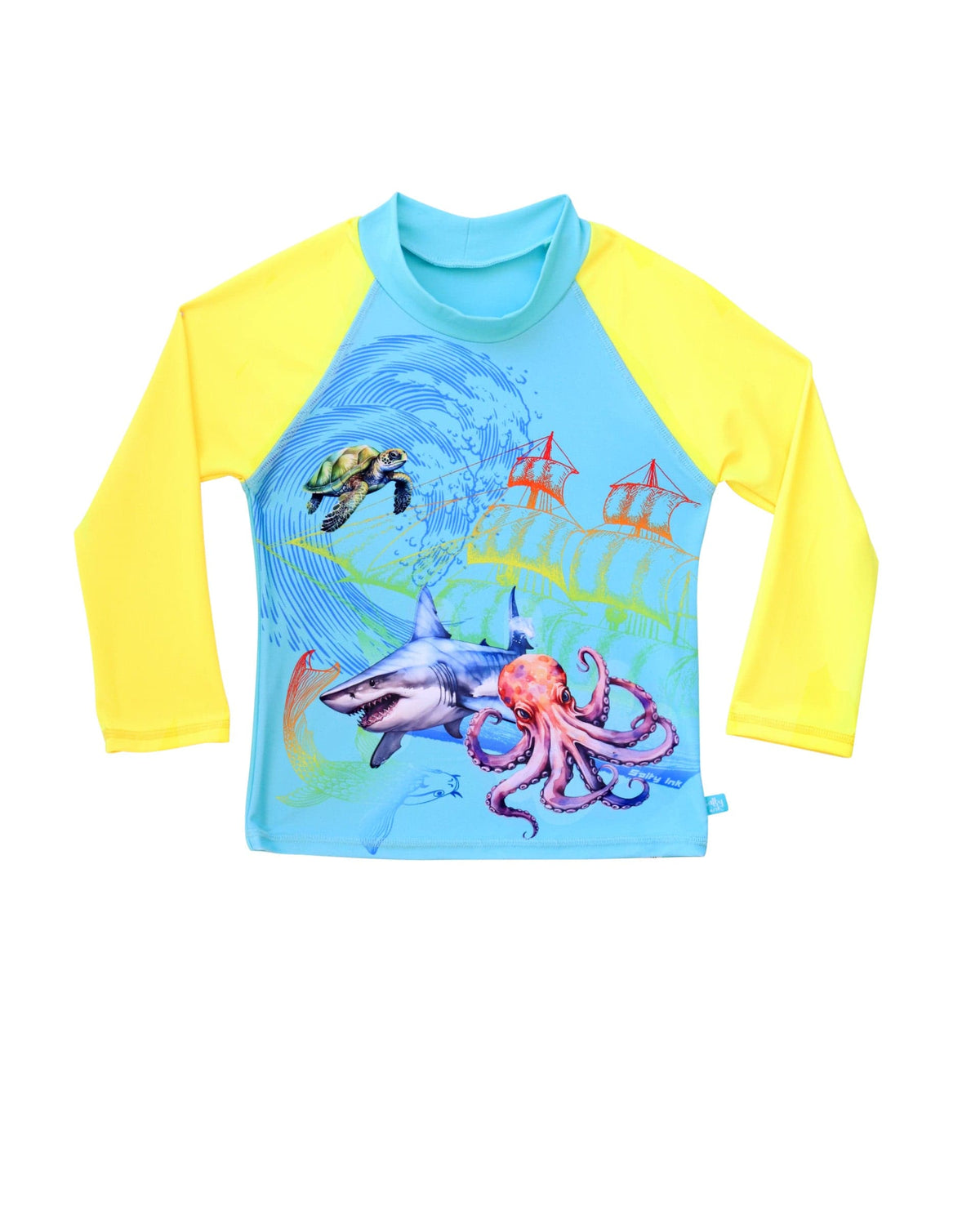 Salty Ink Salty Ink Boys Marina Mirage L/S Rashvest Salty Ink Boys Marina Mirage L/S Rashvest | Splash Swimwear Splash Swimwear Rashvest