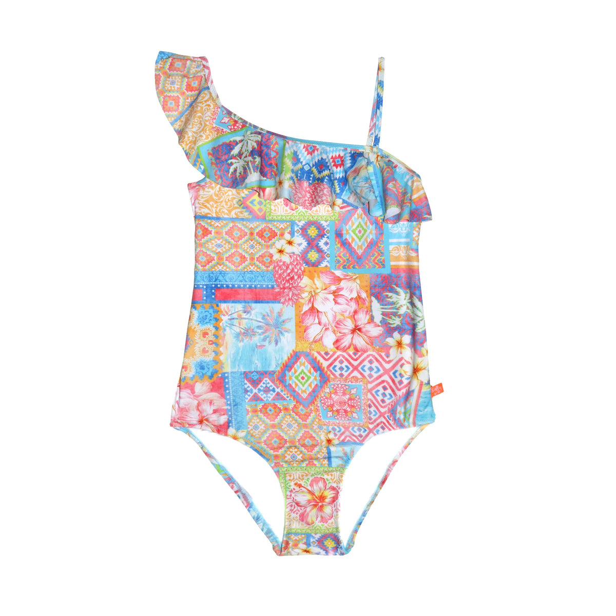 Salty Ink Salty Ink Camp Cove One Piece - Summer Salty Ink Camp Cove One Piece - Summer Splash Swimwear Kids Swimwear