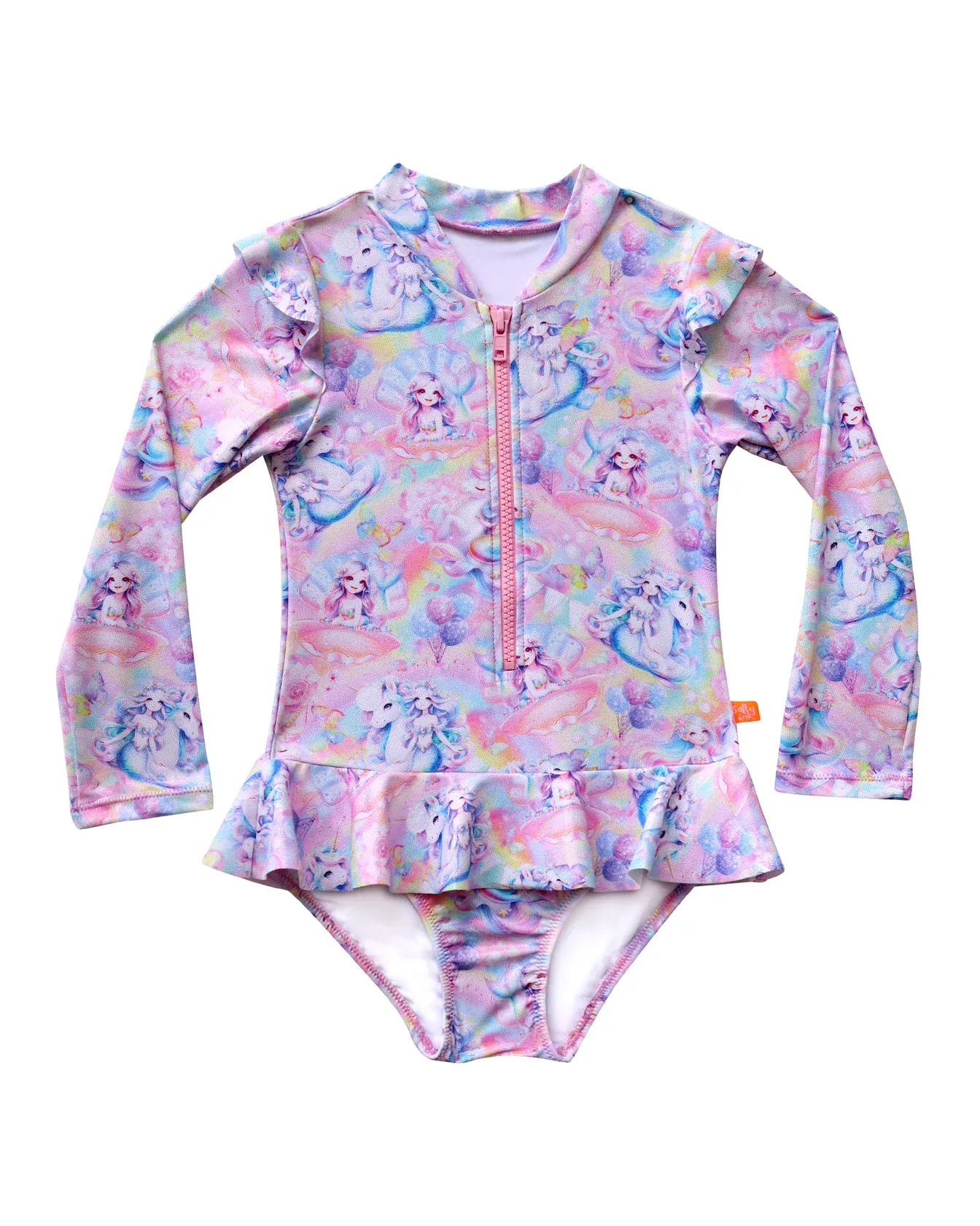 Salty Ink Salty Ink Girls Miss Fantasia Sunsuit - Fantasia Salty Ink Girls Miss Fantasia Sunsuit - Fantasia Splash Swimwear One Piece