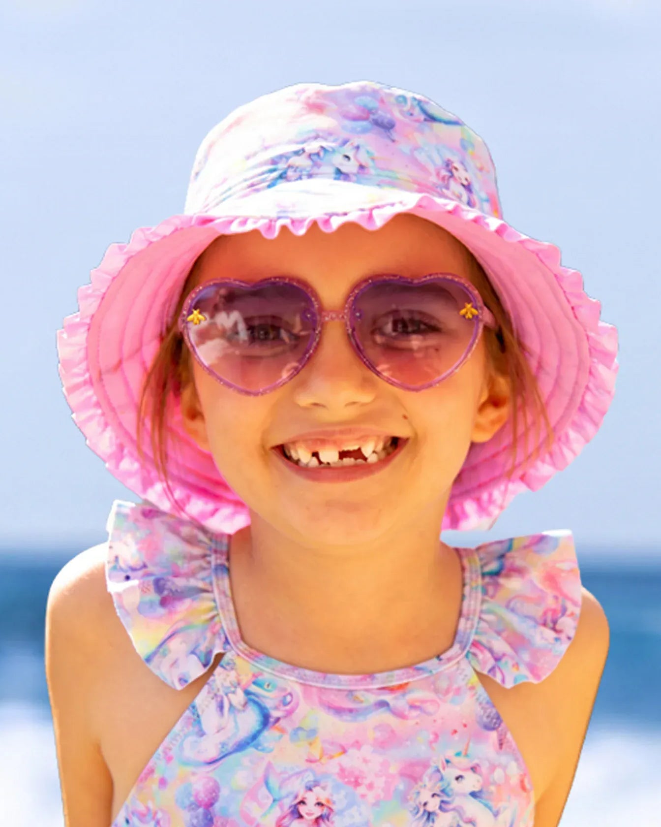 Salty Ink Salty Ink Girls Ms Fantasia Sunhat Salty Ink Girls Ms Fantasia Sunhat Splash Swimwear Accessories