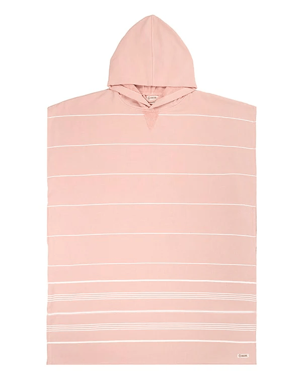 Sand Cloud Sand Cloud Classic Stripe Hooded Poncho Beach Towell - Misty Rose SCS25PON003MIROS Sand Cloud Classic Stripe Hooded Poncho Beach Towell - Misty Rose Splash Swimwear