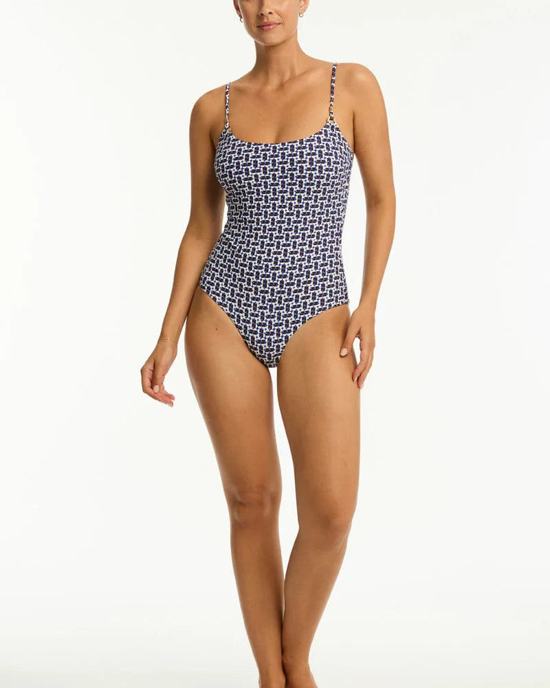 Sea Level Coast Scoop Neck One Piece - Cobalt Sea Level Coast Scoop Neck One Piece - Cobalt Splash Swimwear One Pieces