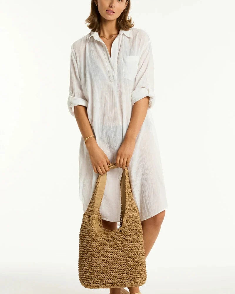 Sea Level Crochet Slouch Beach Bag Sea Level Crochet Slouch Beach Bag Splash Swimwear