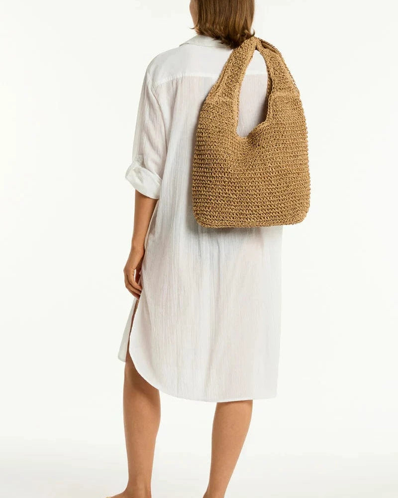 Sea Level Crochet Slouch Beach Bag Sea Level Crochet Slouch Beach Bag Splash Swimwear