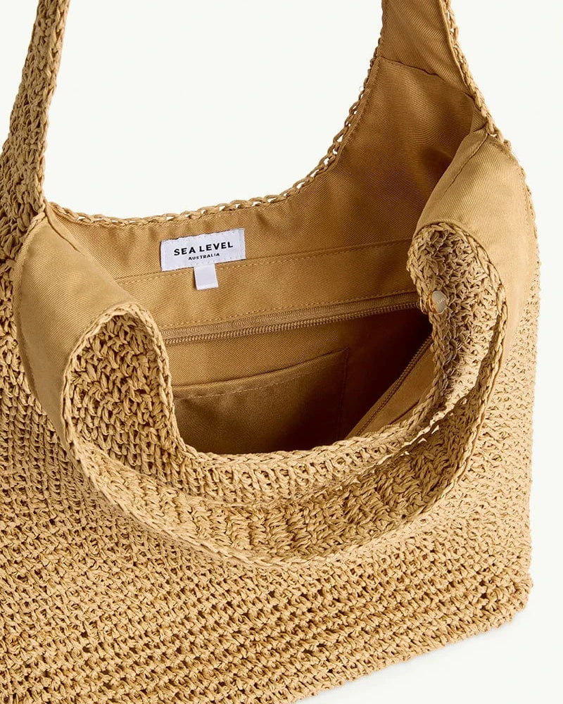 Sea Level Crochet Slouch Beach Bag Sea Level Crochet Slouch Beach Bag Splash Swimwear
