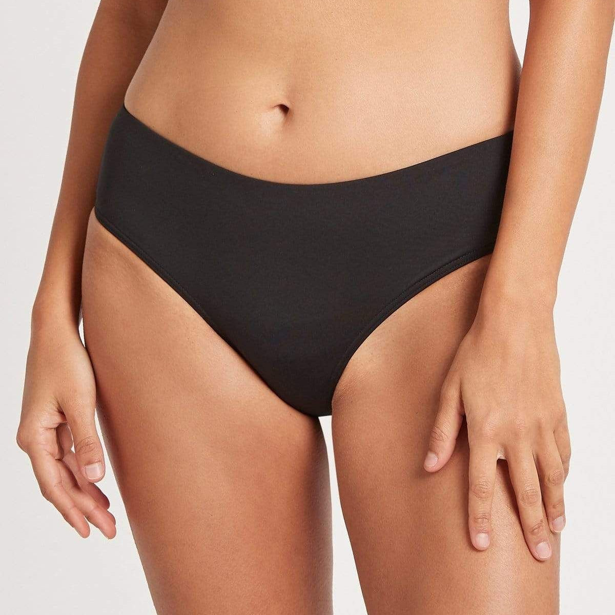 Sea Level Bikini Bottoms SL4015ECO Black / 8 Essentials Mid Bikini Pant Sea Level Essentials Mid Bikini Pant