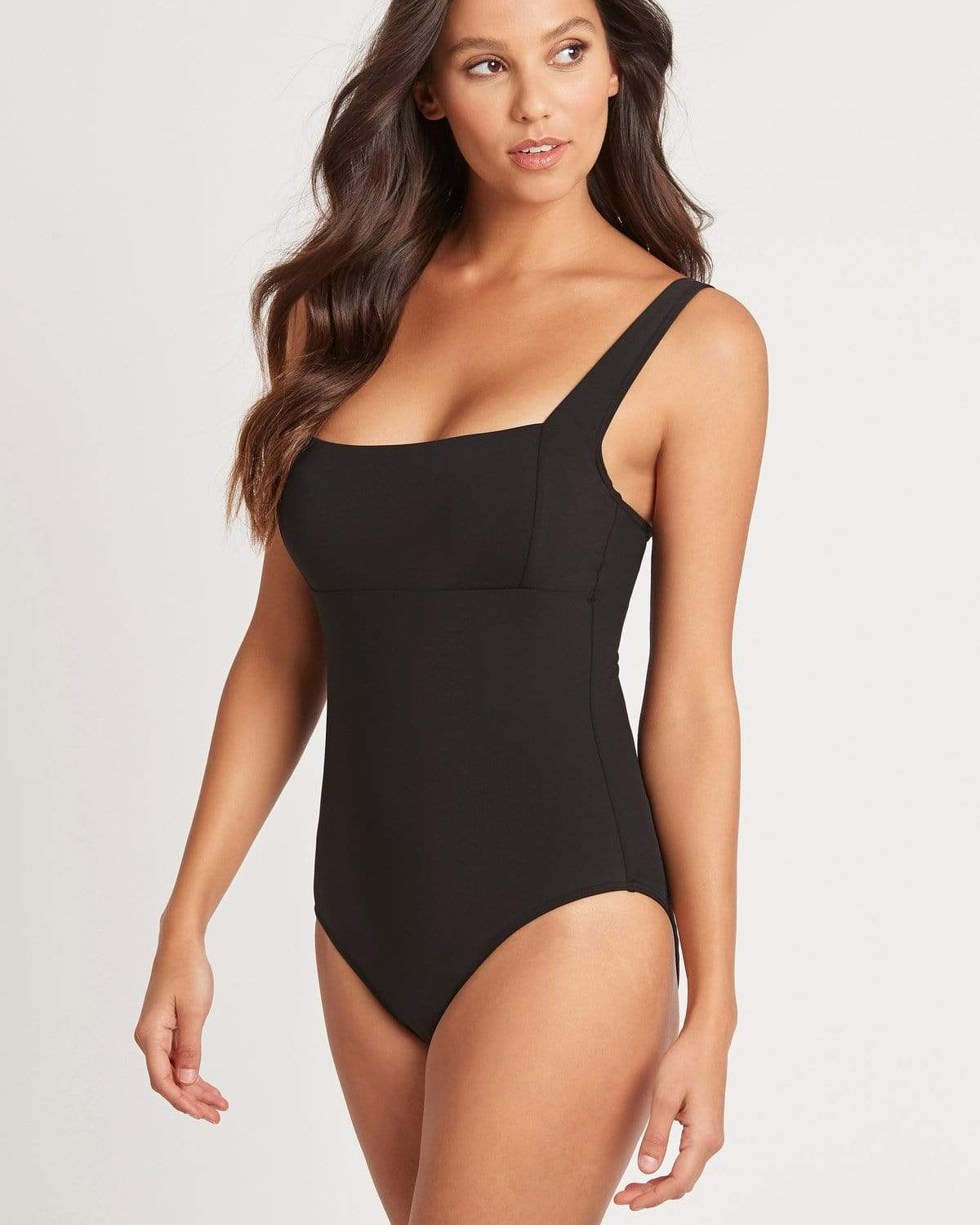 Sea Level Essentials Square Neck One Piece Splash Swimwear One Pieces